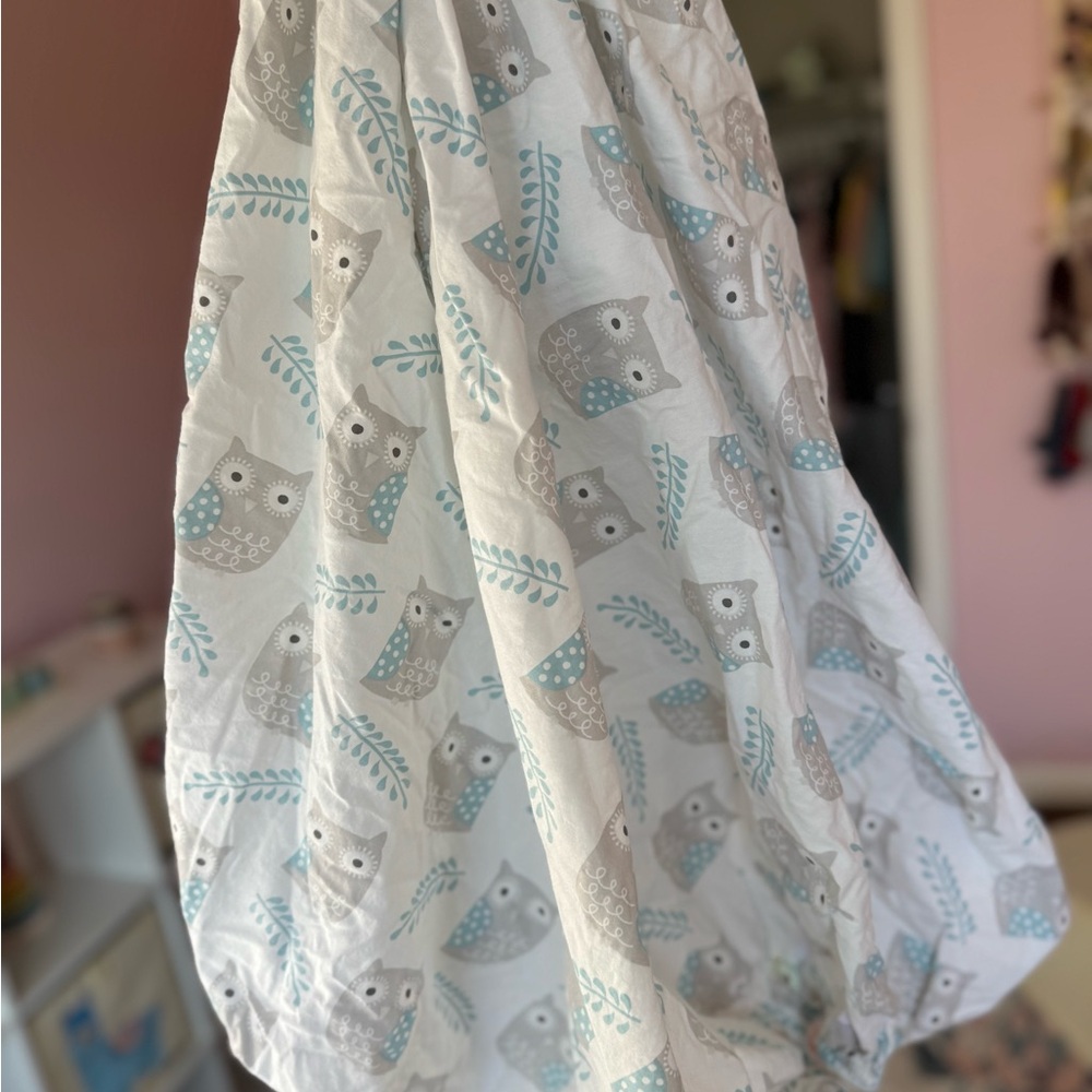 Owl Print Crib Sheet